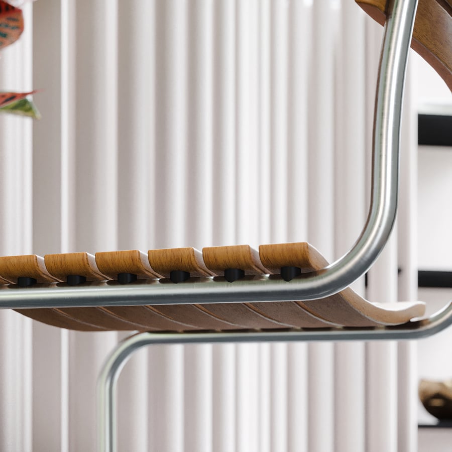 Réplica em madeira da cadeira Thonet S40 Modelo