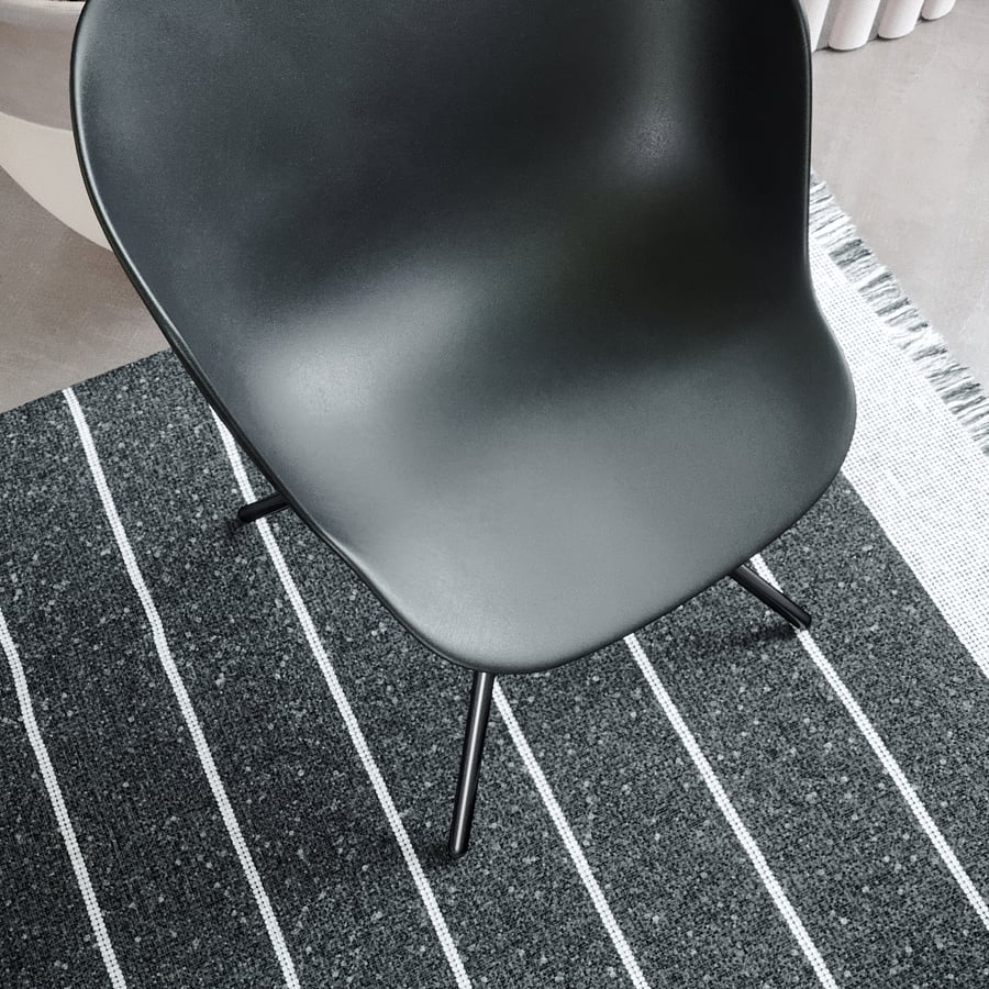 Replica Wendelbo Plastic V1 Chair Model, Black