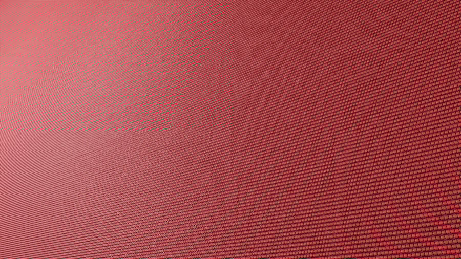 Tecido para estofamento em poliéster chenille com textura, vermelho