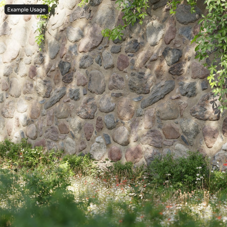 Rustik stenmursstruktur av rubbelsten