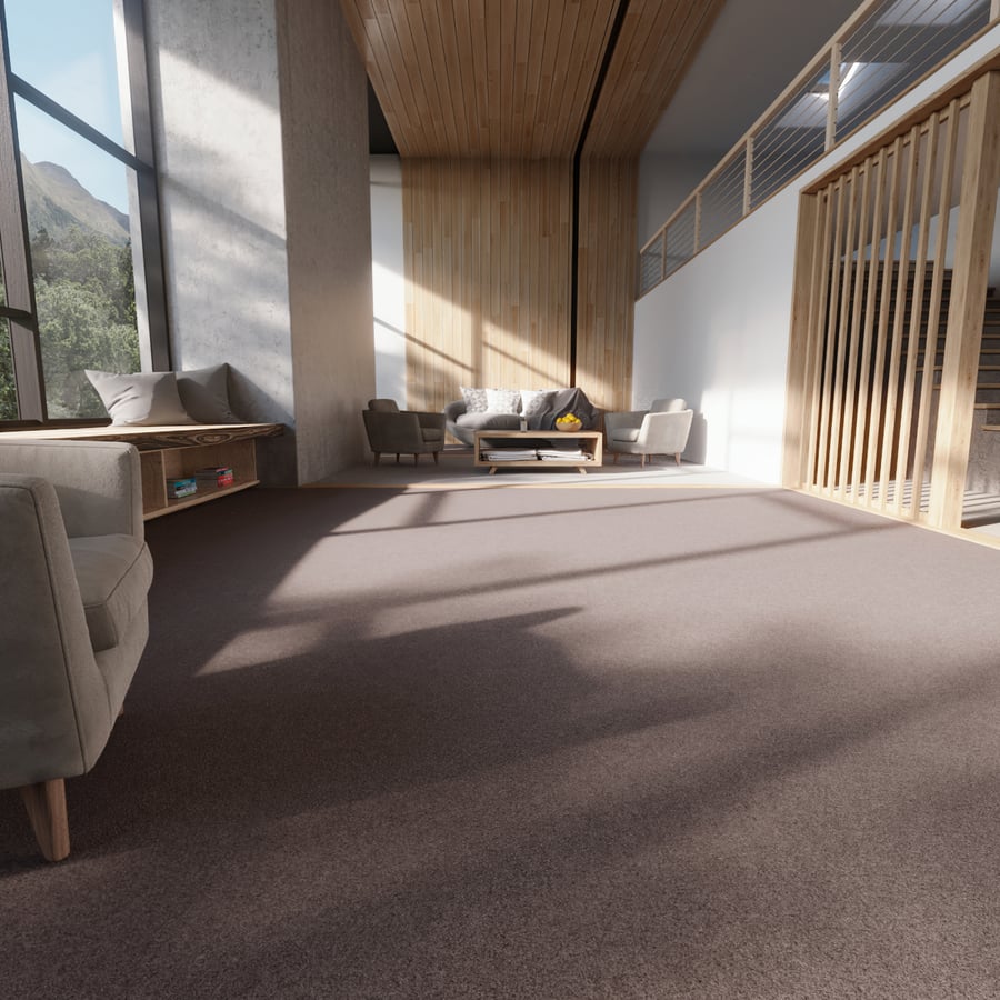 Natural Twist Pile Carpet Flooring Texture, Brown