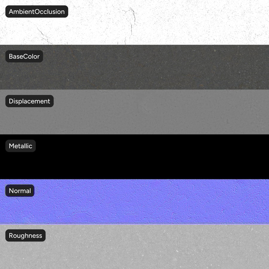 Bulging Smooth Asphalt Texture