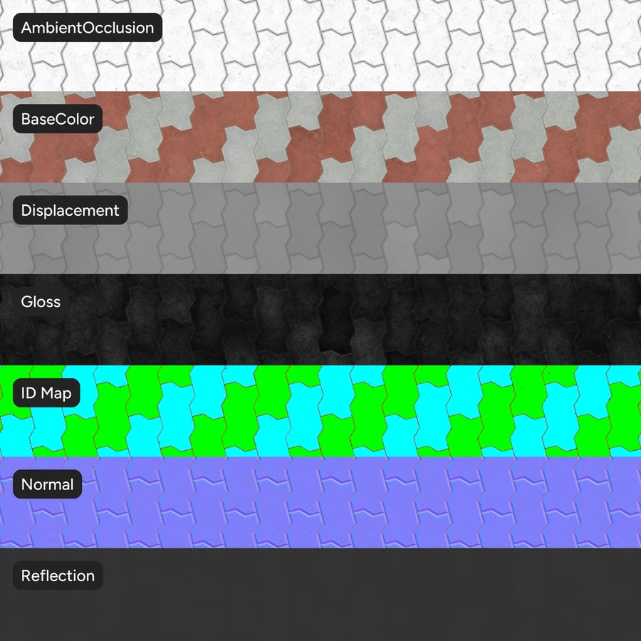 Zigzag futó burkolat textúra, csíkos piros
