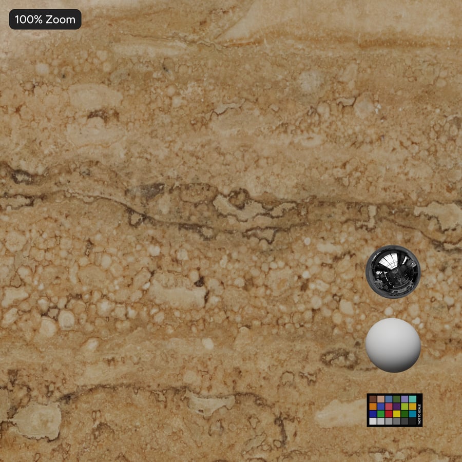 Polished Marble Stone Texture, Dark Beige