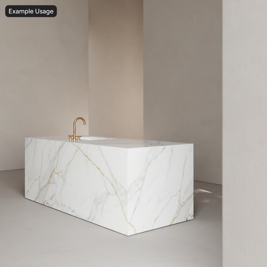Calacatta Gold Marmorplatte Textur, Weiß
