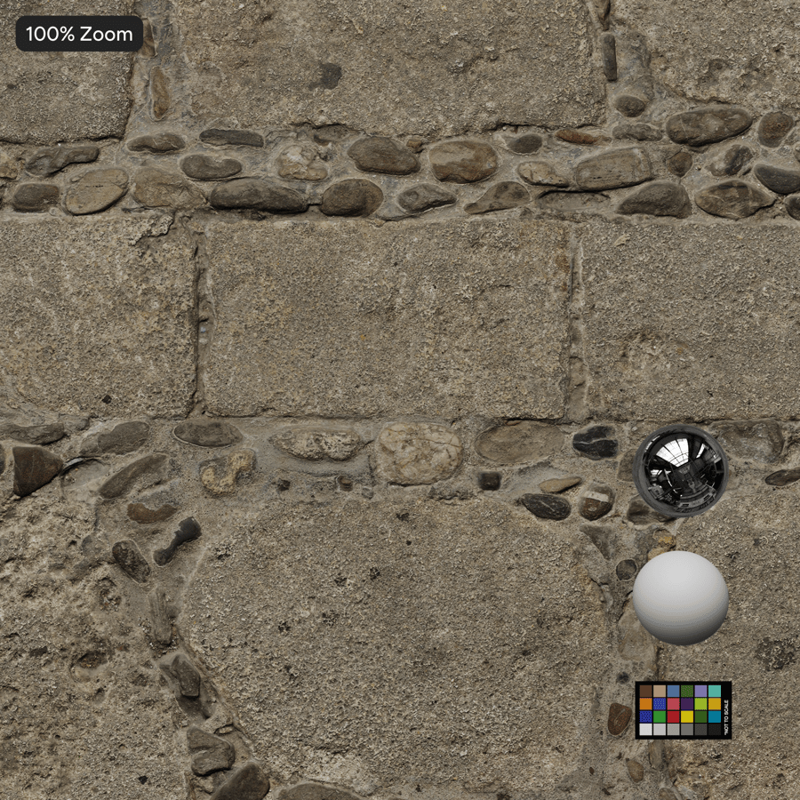 Texture de pavé mixte