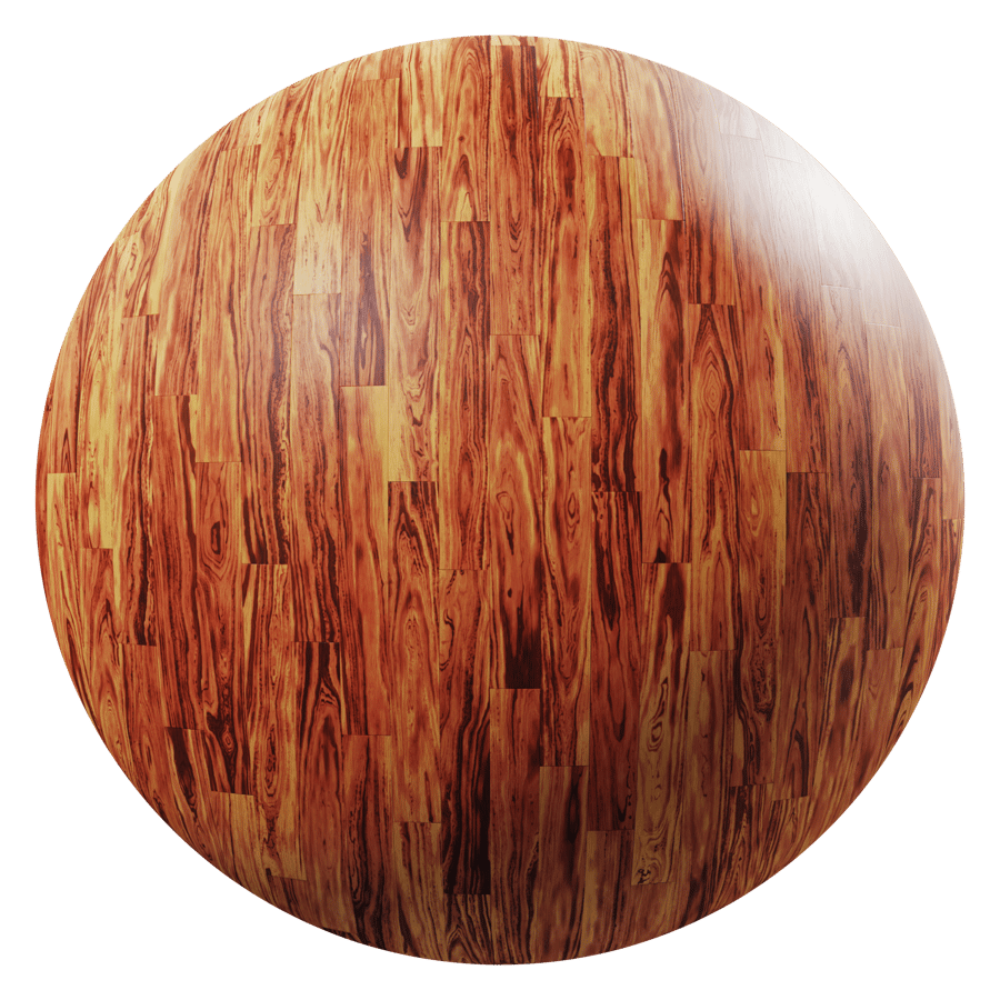 Brazilian Tigerwood Board Texture, Red Orange