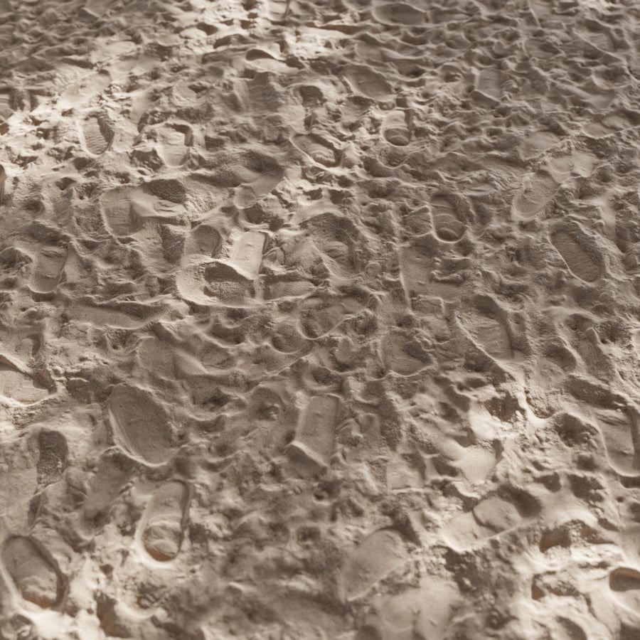Footsteps on Sand Texture, Brown