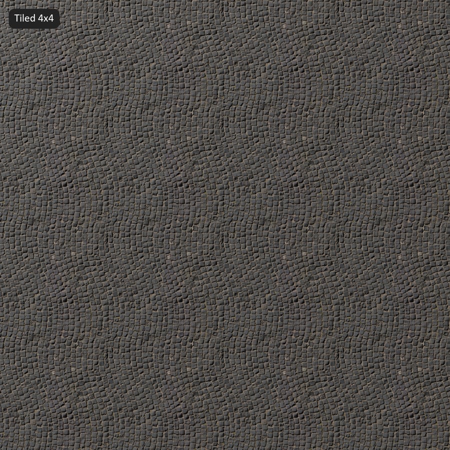 Textura de piso de paralelepípedos ondulados