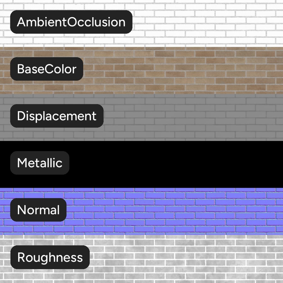 Smooth Running Bond Brick Wall Texture, Beige