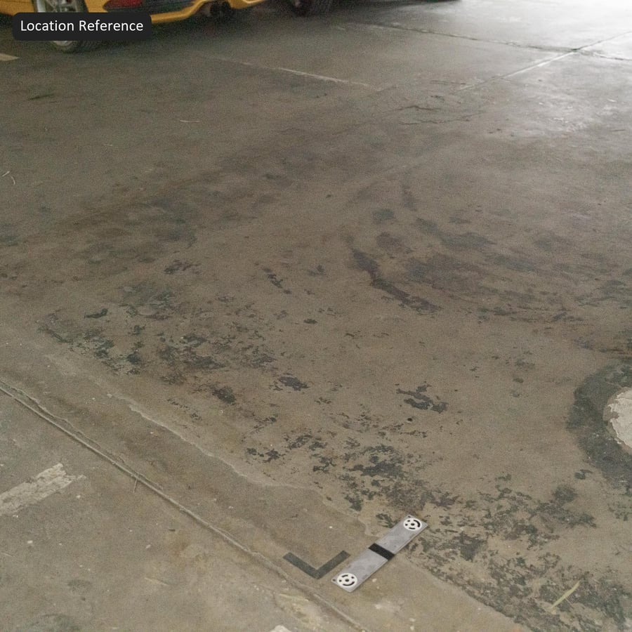 Worn Power Troweled Concrete Floor Texture, Warm Grey