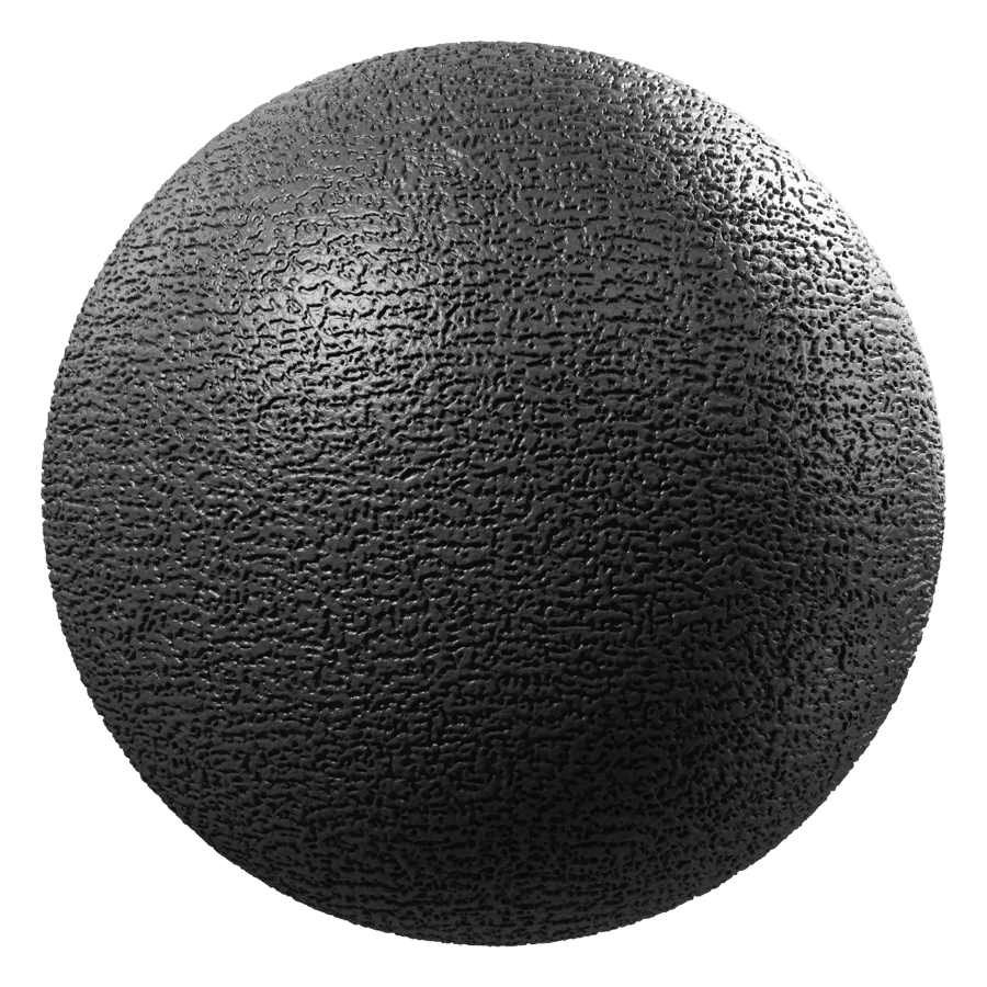 Deep Grain Mold Black Plastic Texture, Black