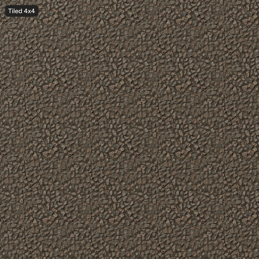 Worn Cobblestone Sidewalk Texture