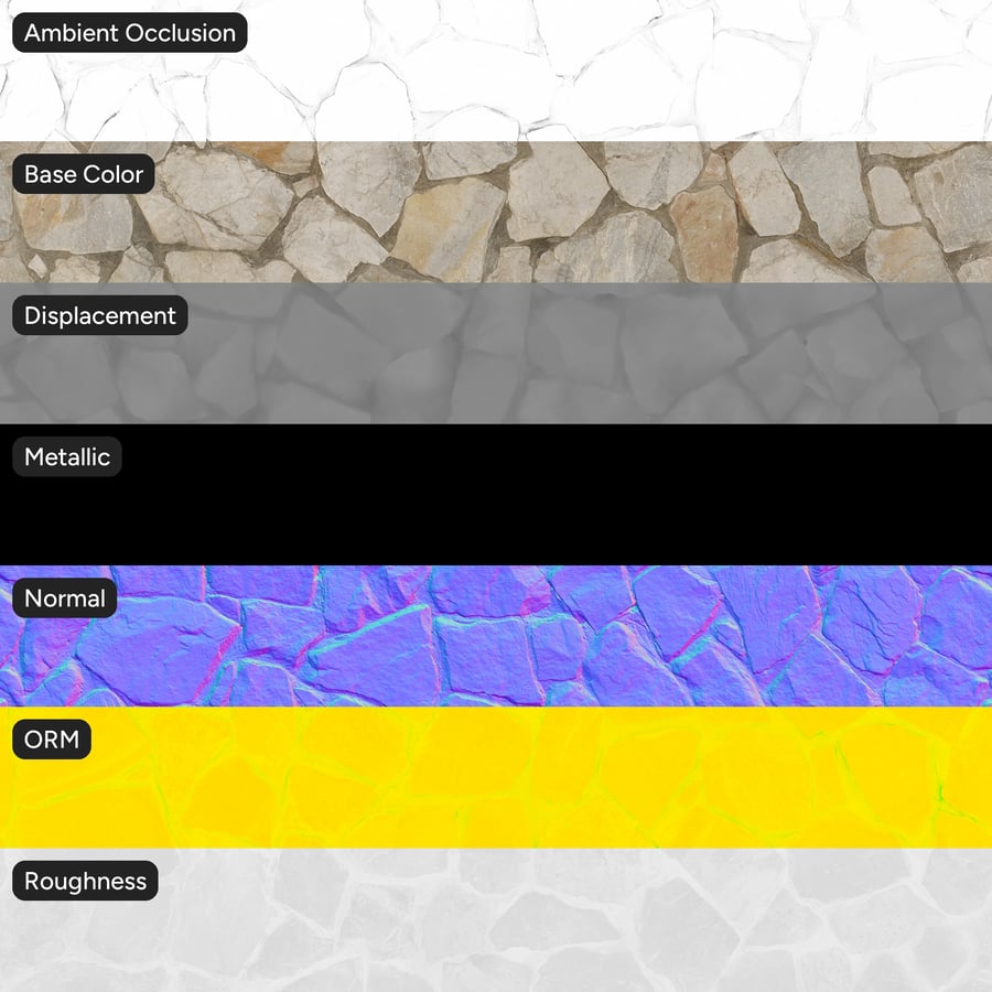 Irregular Rubble Limestone Wall Texture, Cream White