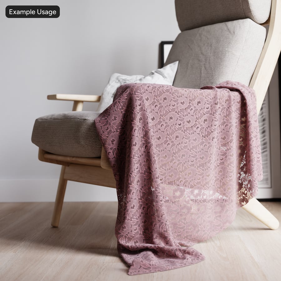 花朵蕾丝织物纹理，粉红色