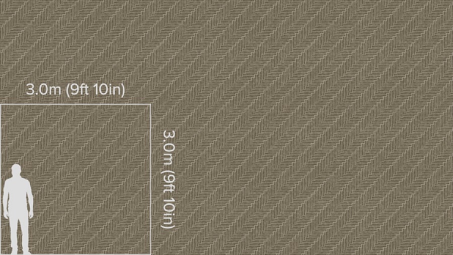 Herringbone Cut & Loop Pile Carpet Flooring Texture, Coffee Brown