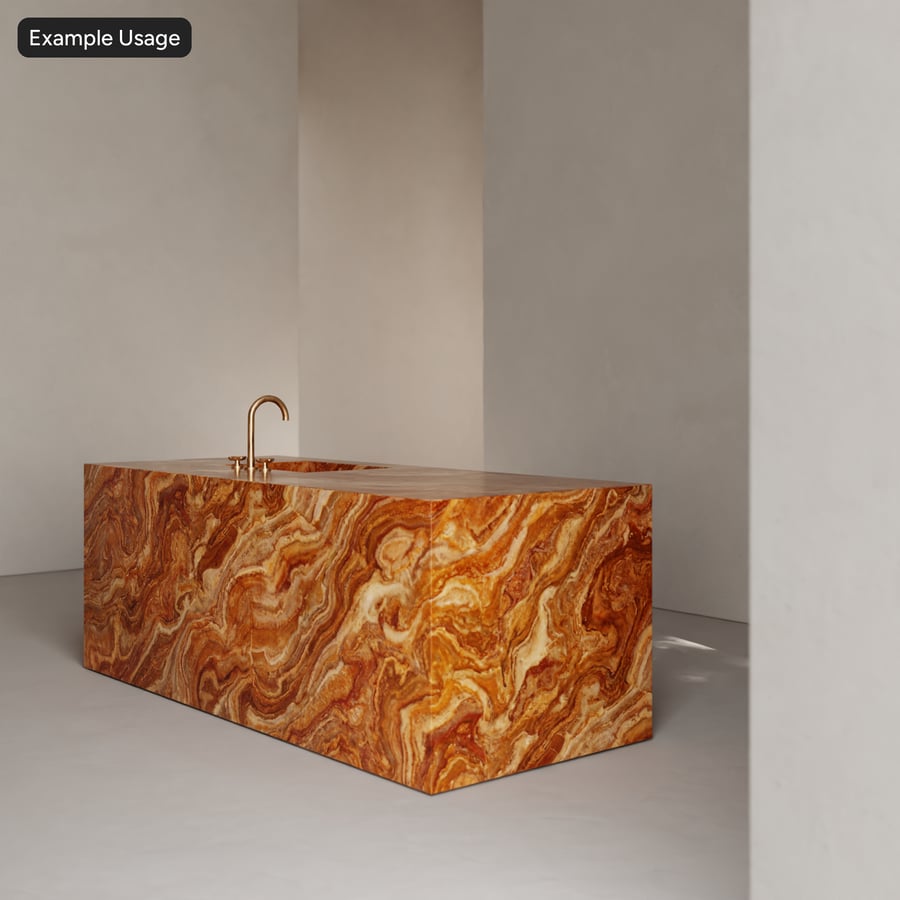 Polished Red Onyx Stone Texture, Amber