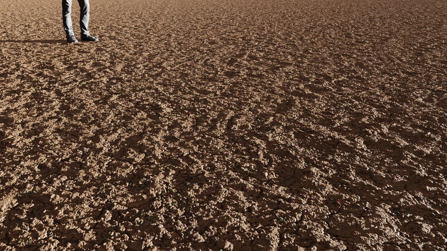 Textura de terra rachada