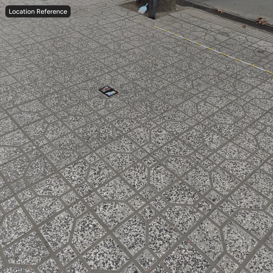 Aggregate Terrazzo Stone Paver Texture, Grey