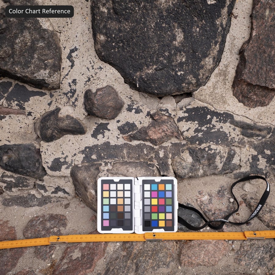 Heavily Mortared Rubble Stone Wall Texture