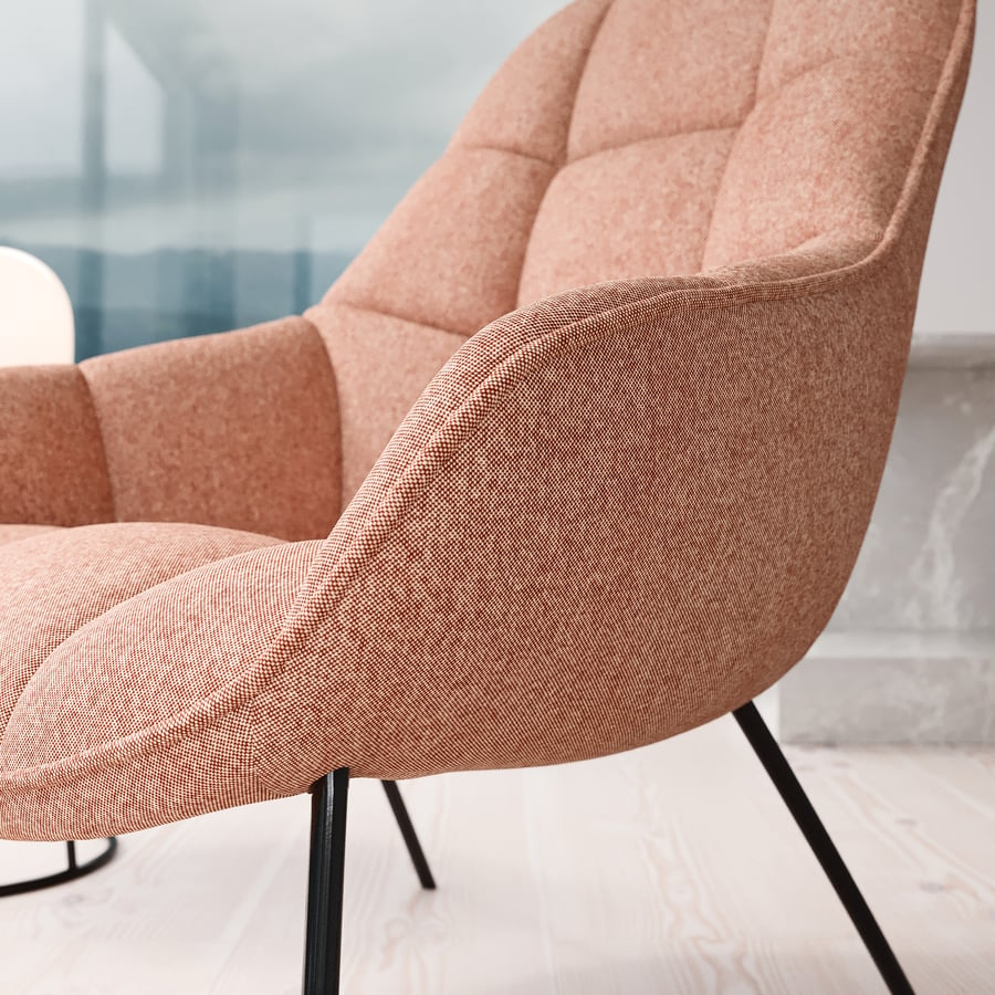 Replica Wendelbo Tang Armchair Model, Peach Pink