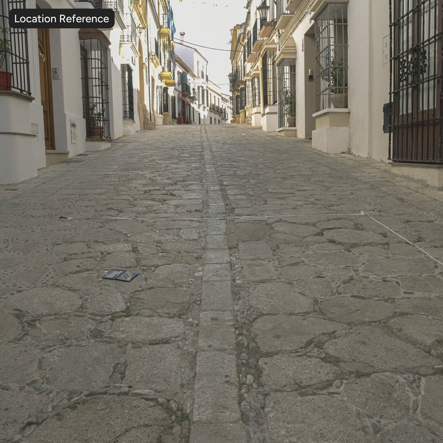 Texture de pavé mixte