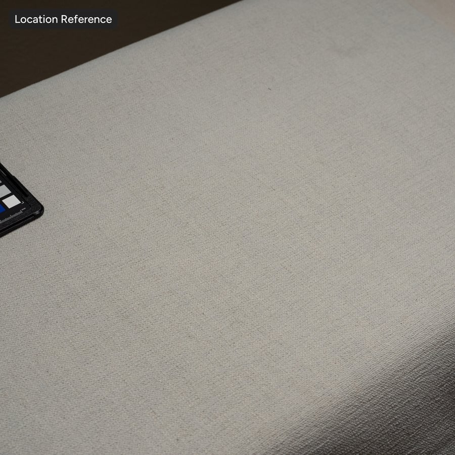 Kain Pelapis Linen Tenunan Polos Tekstur, Putih