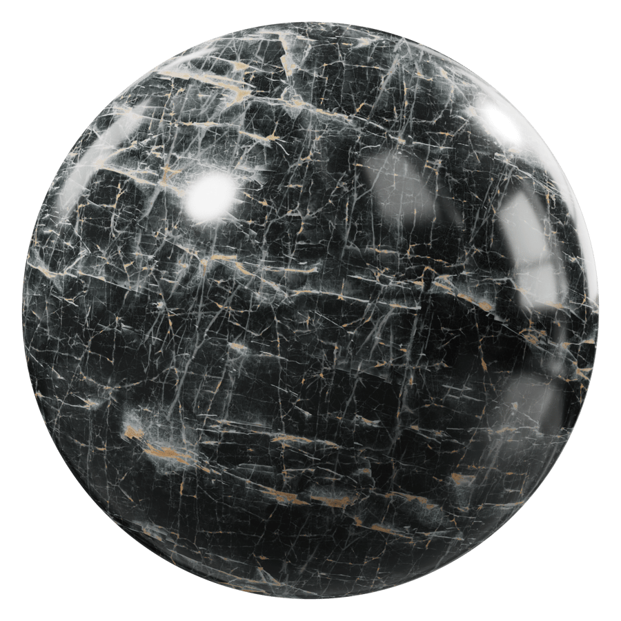 Honed Saint Laurent Marble Texture, Black