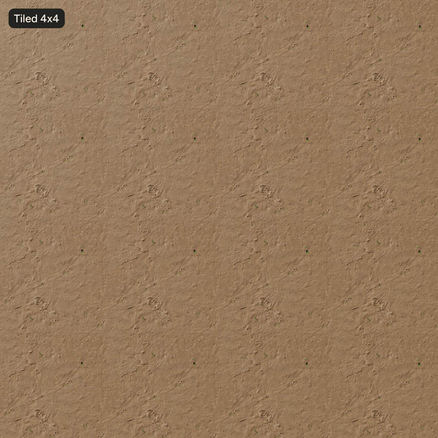 Textura de solo de terra compactada, bege arenoso