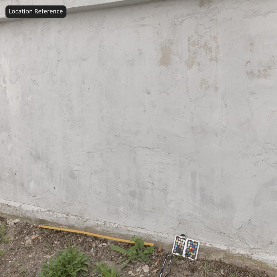 Textura de parede de concreto com acabamento de espátula pintada, branca