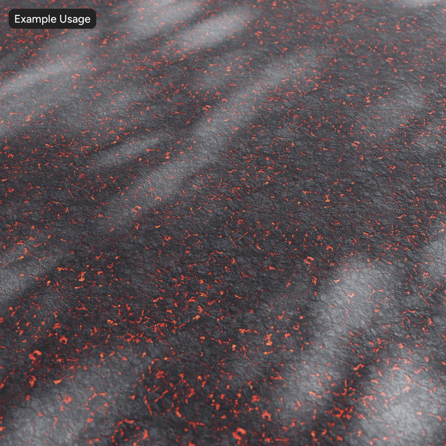 Textura de lava levemente rachada