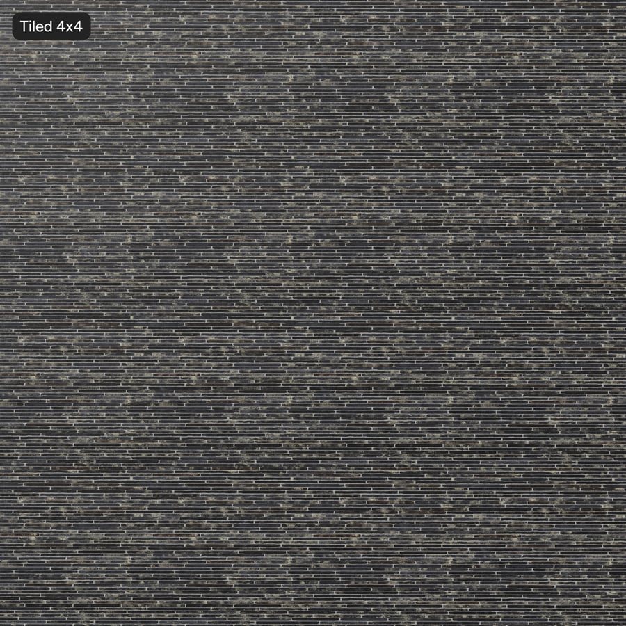 Long Slim Roman Bond Brick Wall Texture, Black