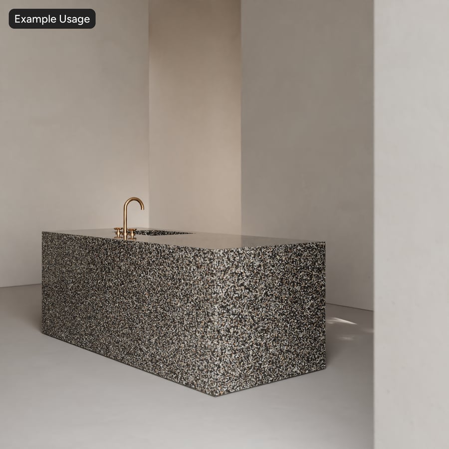 Textura Terrazzo Padrão Polida, Cinza Escuro