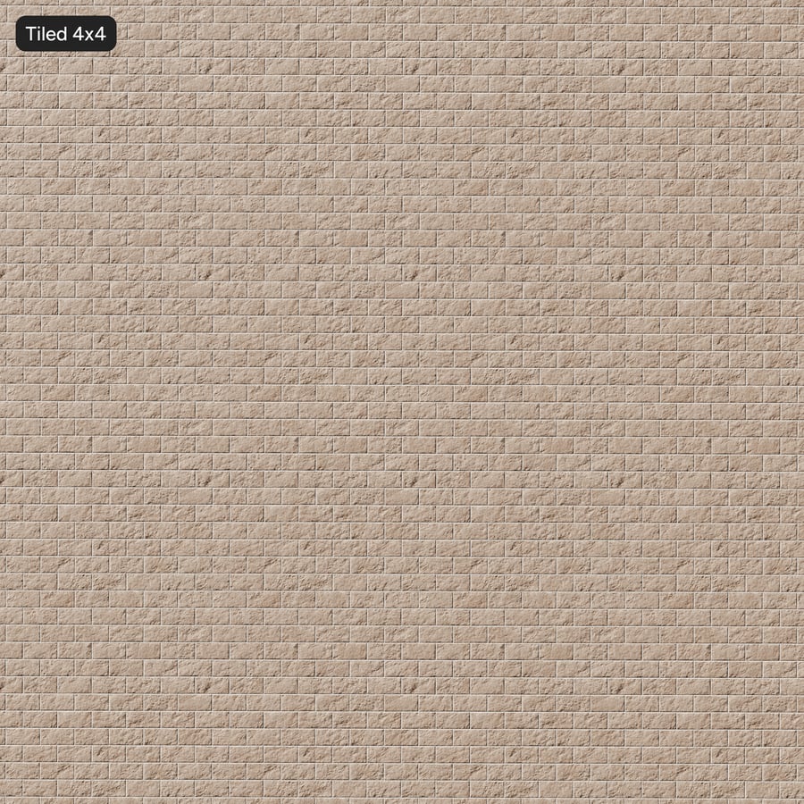 Split Face Concrete Block Wall Texture, Beige