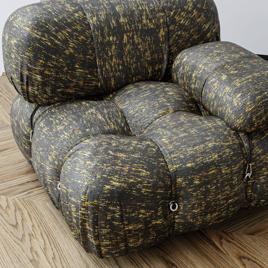 Textura de veludo dourado em relevo, preto