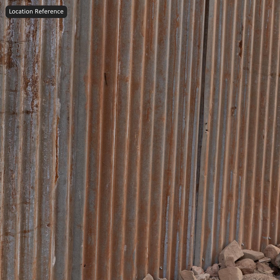Rusty Corrugated Metal Texture