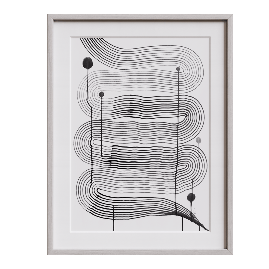 Composition No. 319 Abstract Wall Art Model