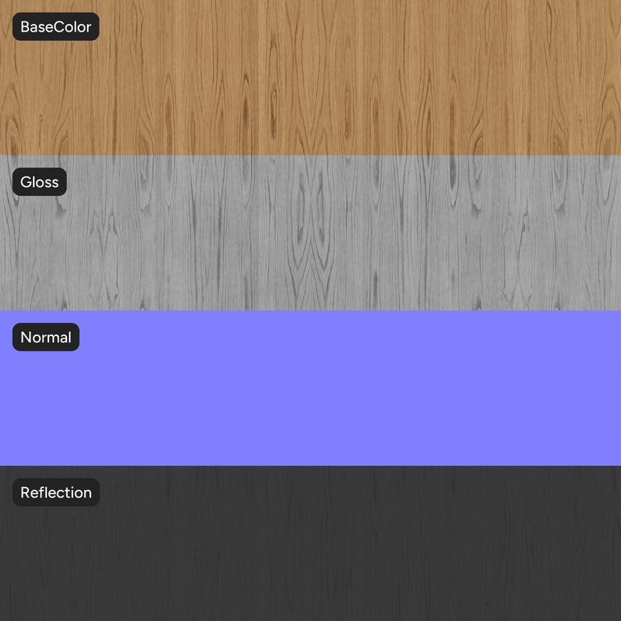 Book Match Oak Wood Veneer Texture, Bright Tan