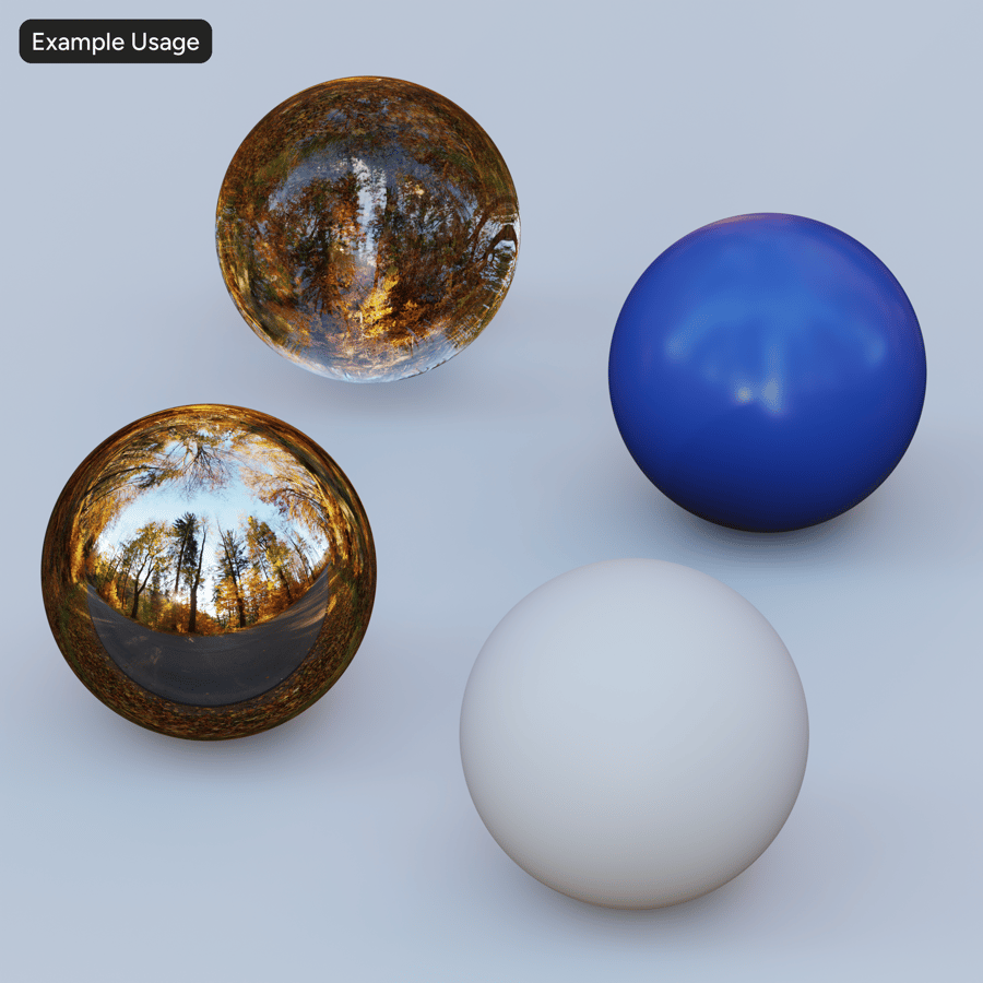 秋季森林道路 HDRI，黄金时刻