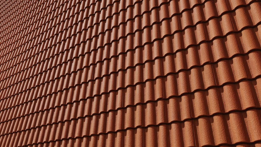 Cement Roof Tiles Texture, Orange