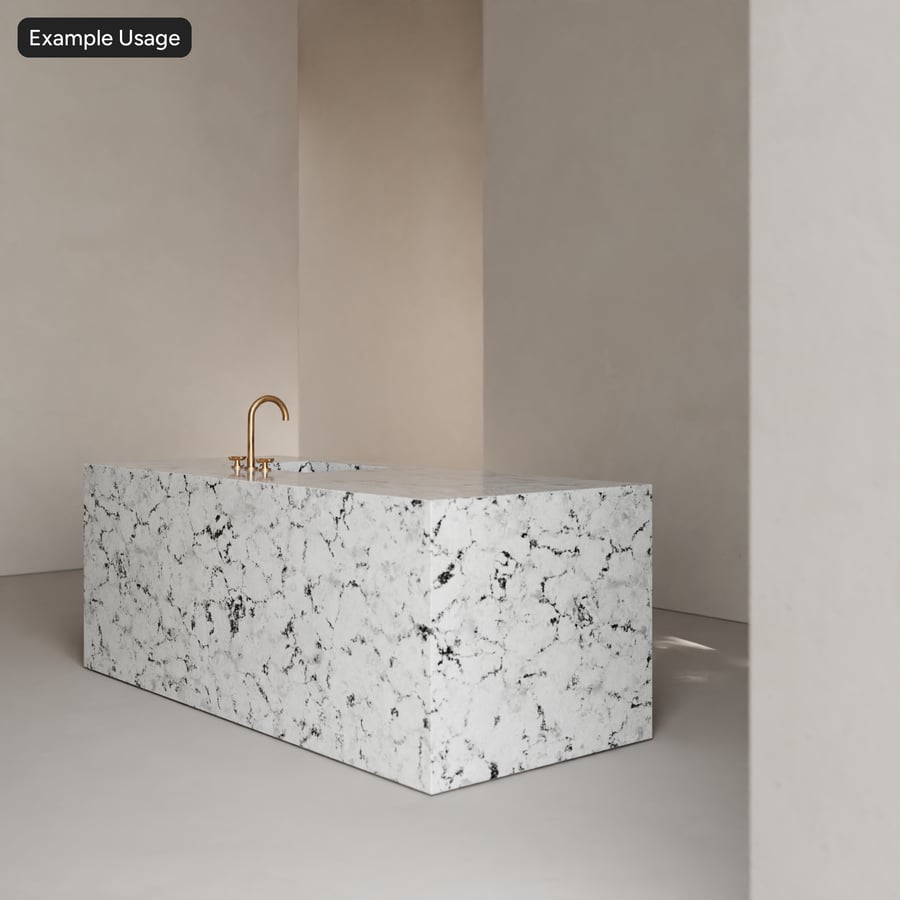 Textura de pedra de granito polido, Aspen White