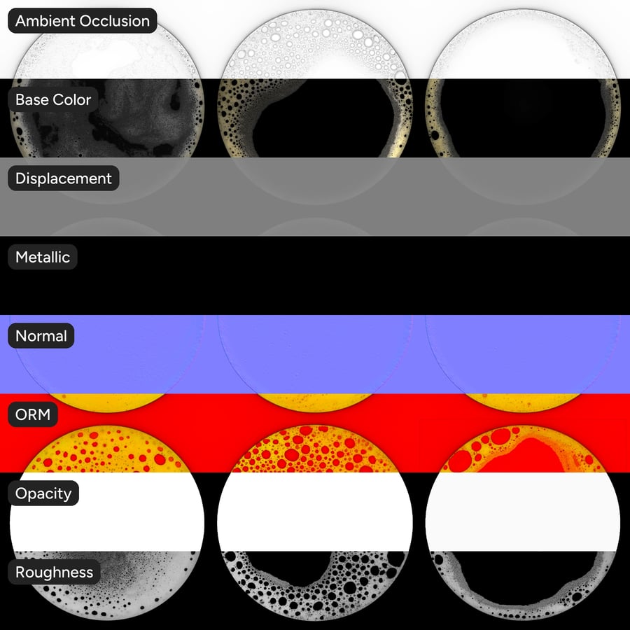 Coffee Foam Atlas Texture