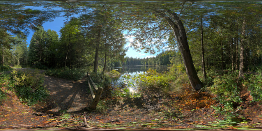 Hdr Outdoor Forest Lake Day Cloudy 001