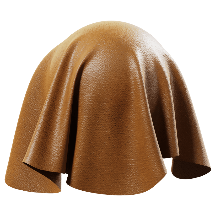 Top Grain Goatskin Leather Texture, Caramel Brown