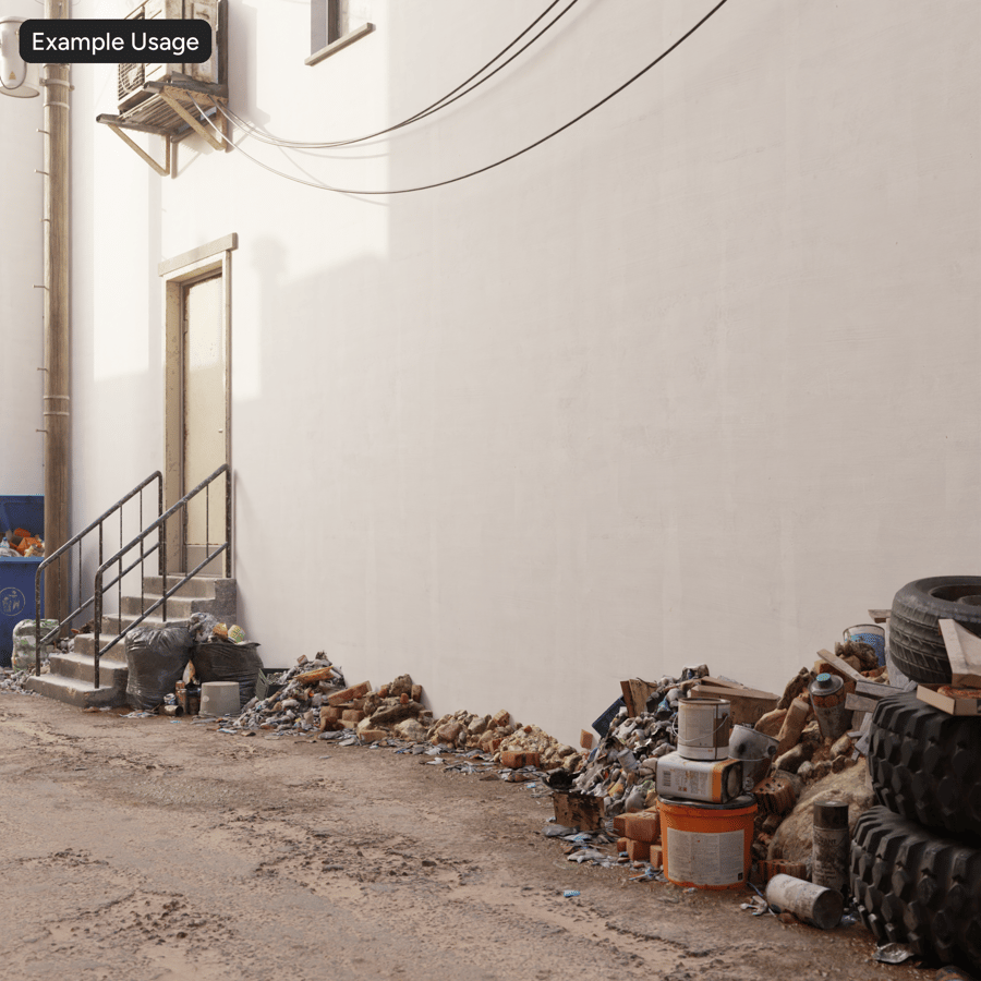 Painted Concrete Wall Texture, White