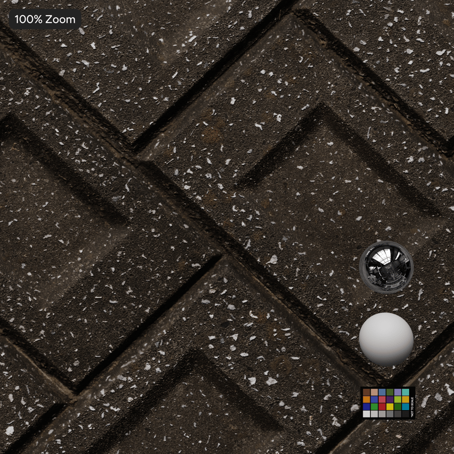 スタンプ骨材ヘリンボーン擁壁コンクリートの質感