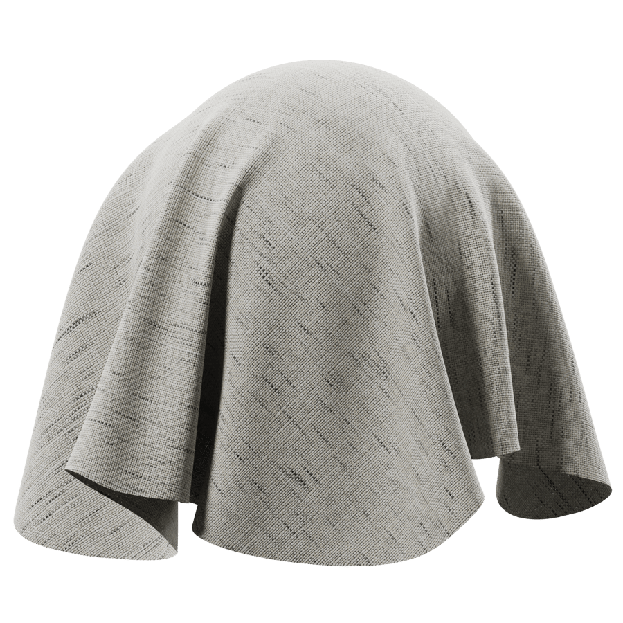Heathered Plain Weave Artisan Upholstery Fabric Texture, Grey