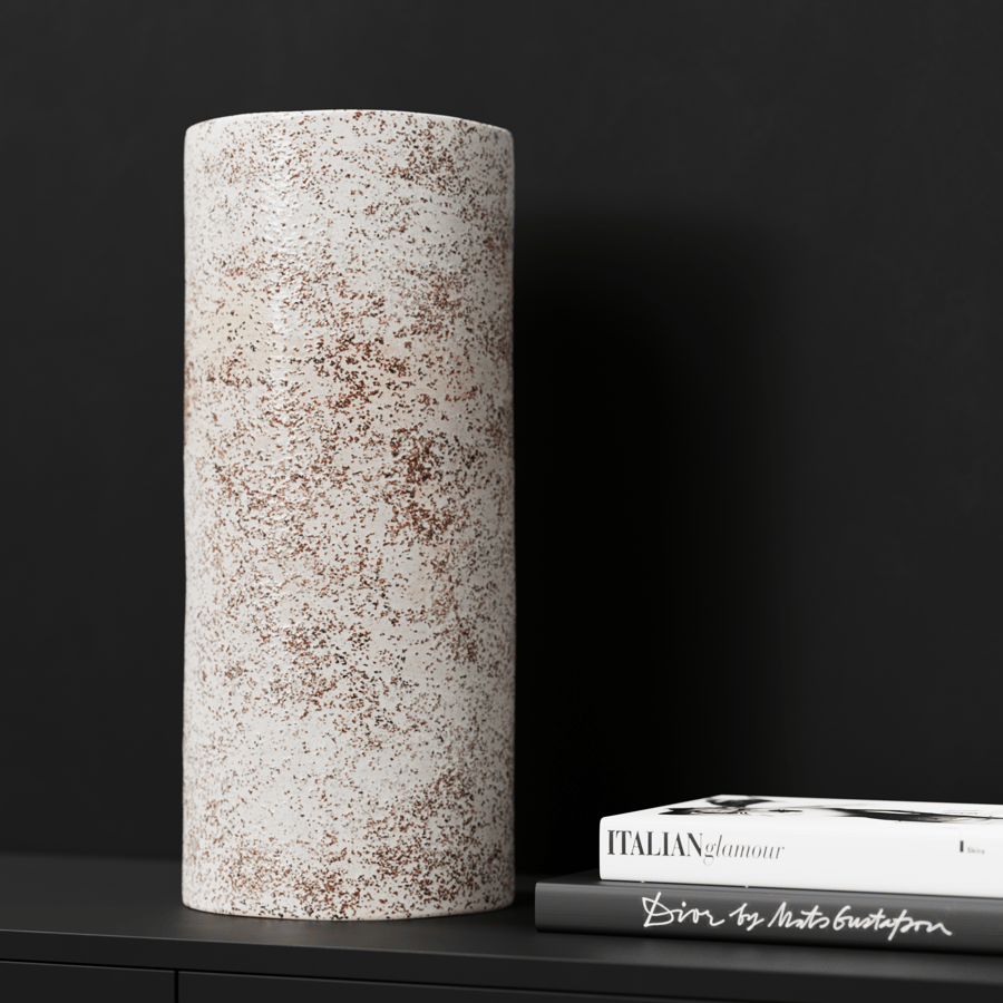 Speckled Tall Tube Vase Model
