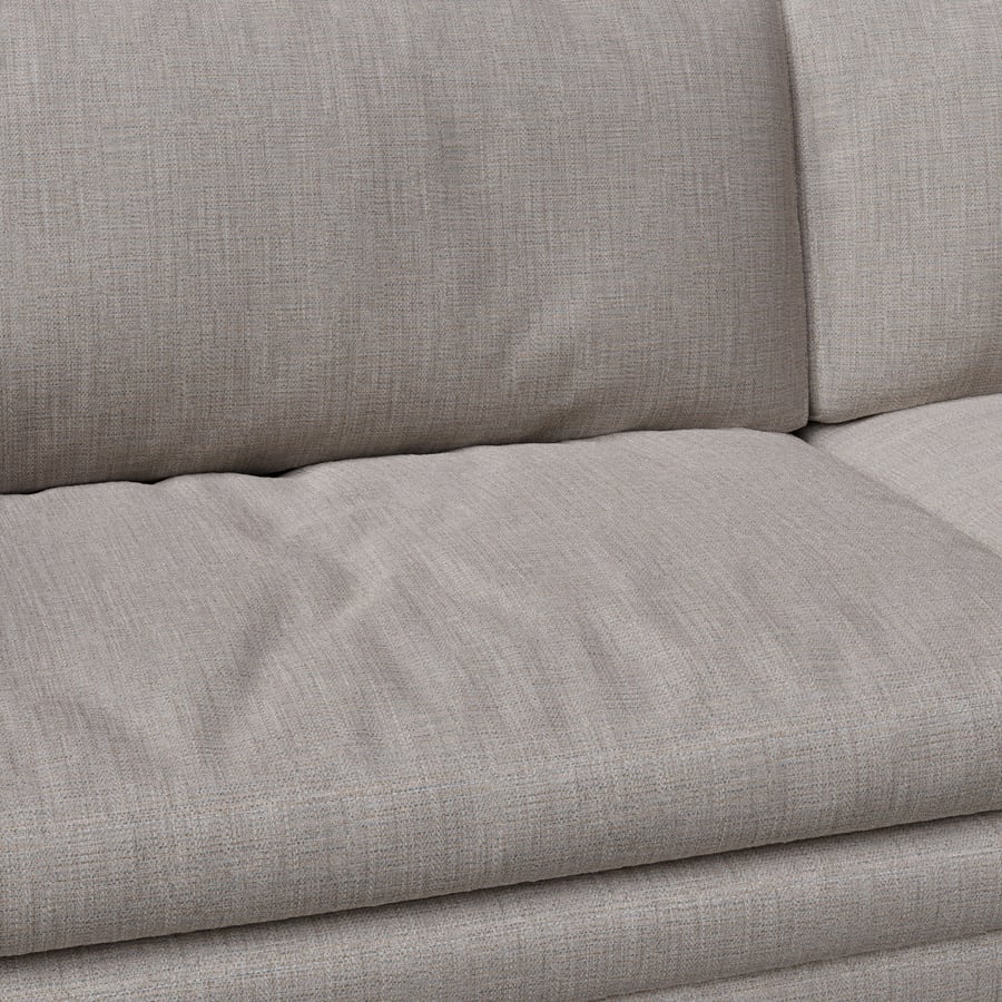 Trove Field Linen Fabric Texture, Bege
