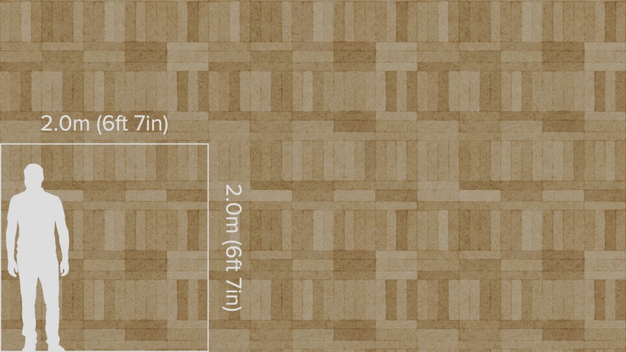 Thin Geometric Rectangles Acoustic Panel Texture, Beige